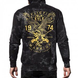 Affliction Men's Long Sleeve Hoodie. Chris Kyle Freedom